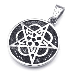 Titanium Five-Pointed Star Pendant Necklace (Free Chain)