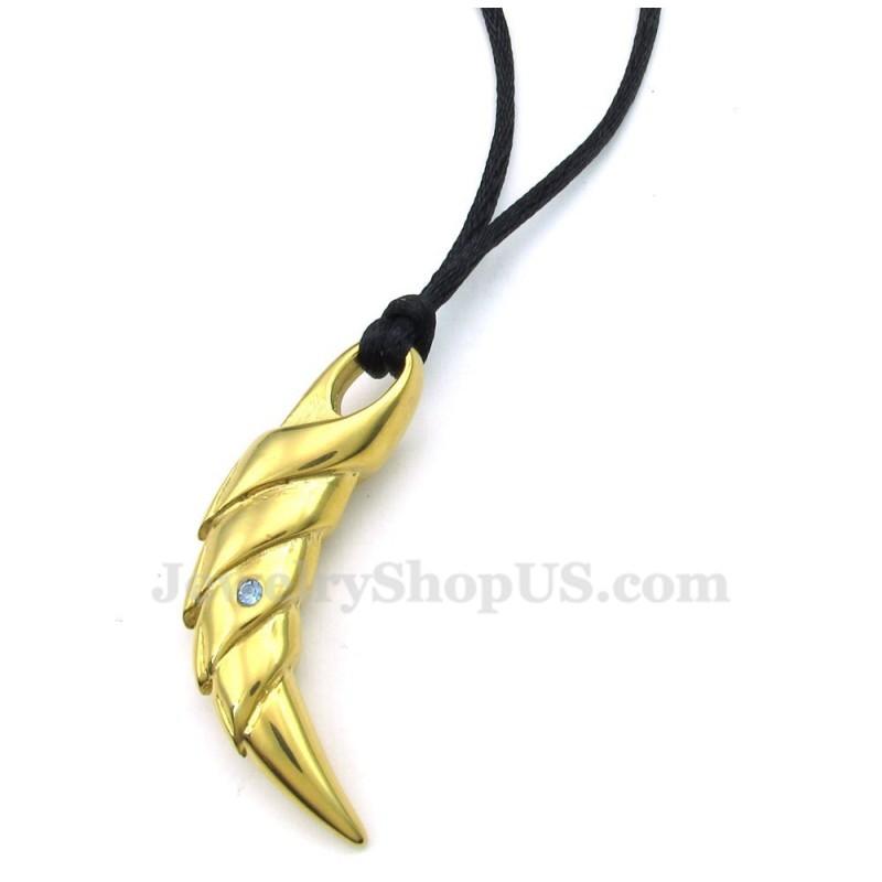 Gold Titanium Talon Pendant Necklace (Free Chain) Gold Titanium Talon Pendant Necklace (Free Chain)