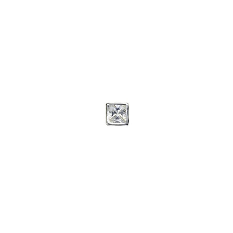 Pure White Square Titanium Earrings Pure White Square Titanium Earrings
