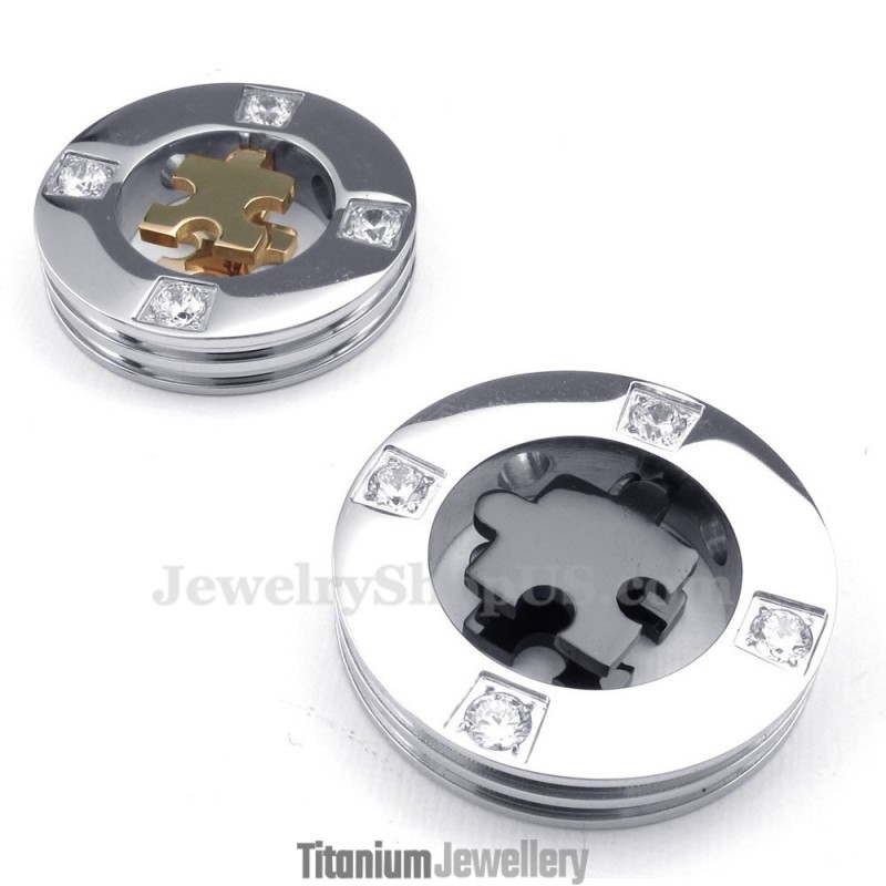 Titanium Male And Female Symbols Couples Pendant Necklace (Free Chain)(One Pair)