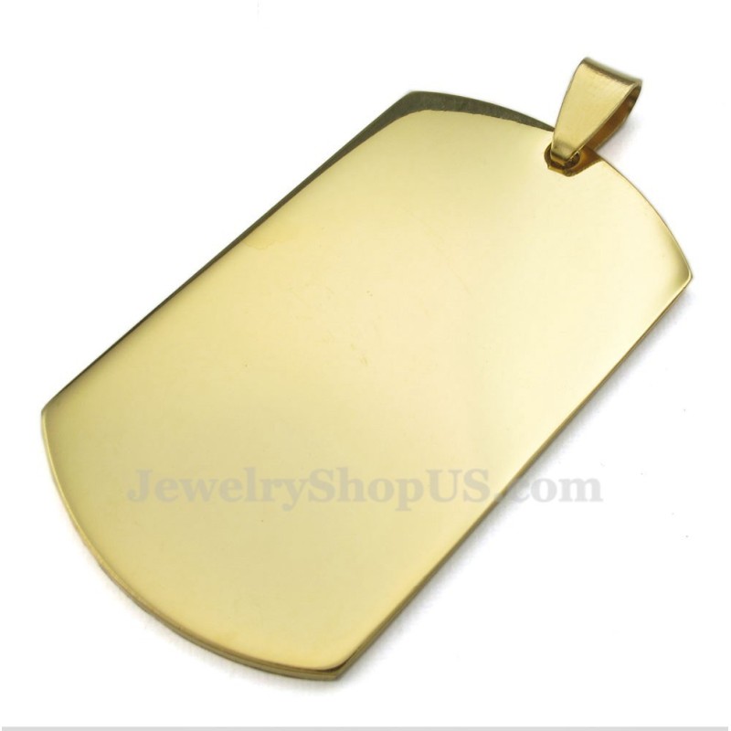 Titanium Gold Cards Pendant Necklace (Free Chain) Titanium Gold Cards Pendant Necklace (Free Chain)