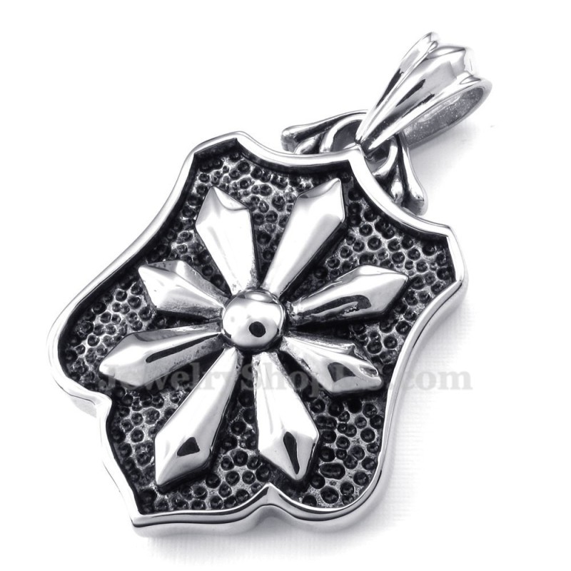 Titanium Flower Cards Pendant Necklace (Free Chain) Titanium Flower Cards Pendant Necklace (Free Chain)