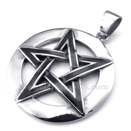 Five-Pointed Star Titanium Pendant Necklace (Free Chain)