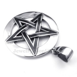 Five-Pointed Star Titanium Pendant Necklace (Free Chain)