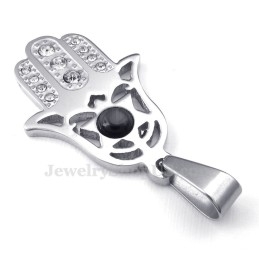 Exquisite Titanium Hand Pendant Necklace (Free Chain)