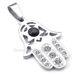 Exquisite Titanium Hand Pendant Necklace (Free Chain)