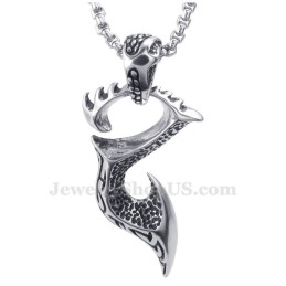 Fashion Graceful Titanium Pendant Necklace (Free Chain)