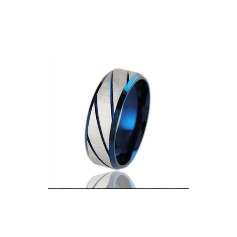 Titanium 7Mm Grooved Ring Titanium 7Mm Grooved Ring