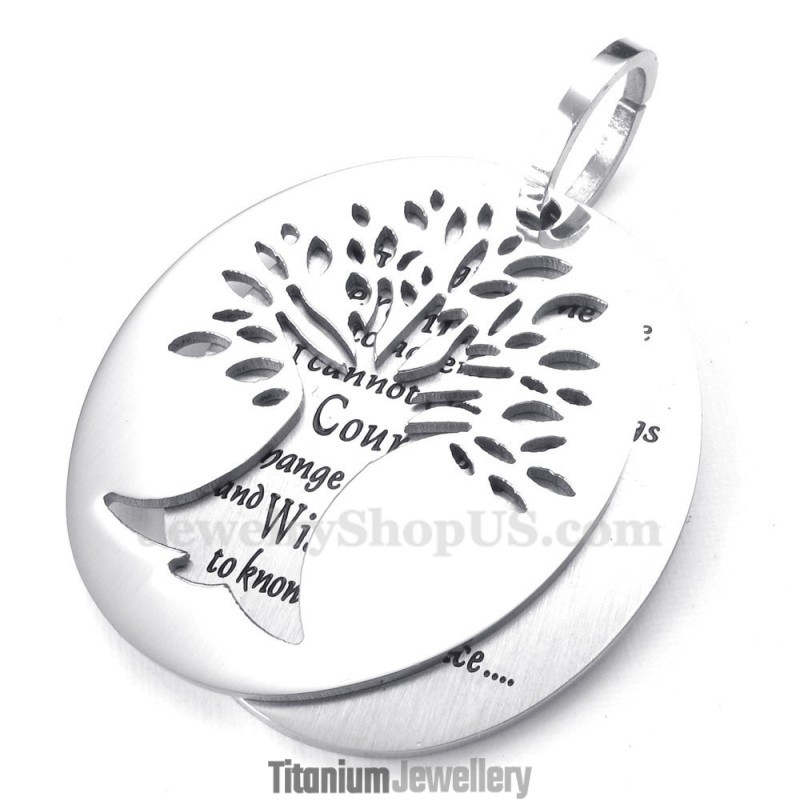 Titanium Tree Of Life Couples Pendant Necklace (Free Chain) Titanium Tree Of Life Couples Pendant Necklace (Free Chain)