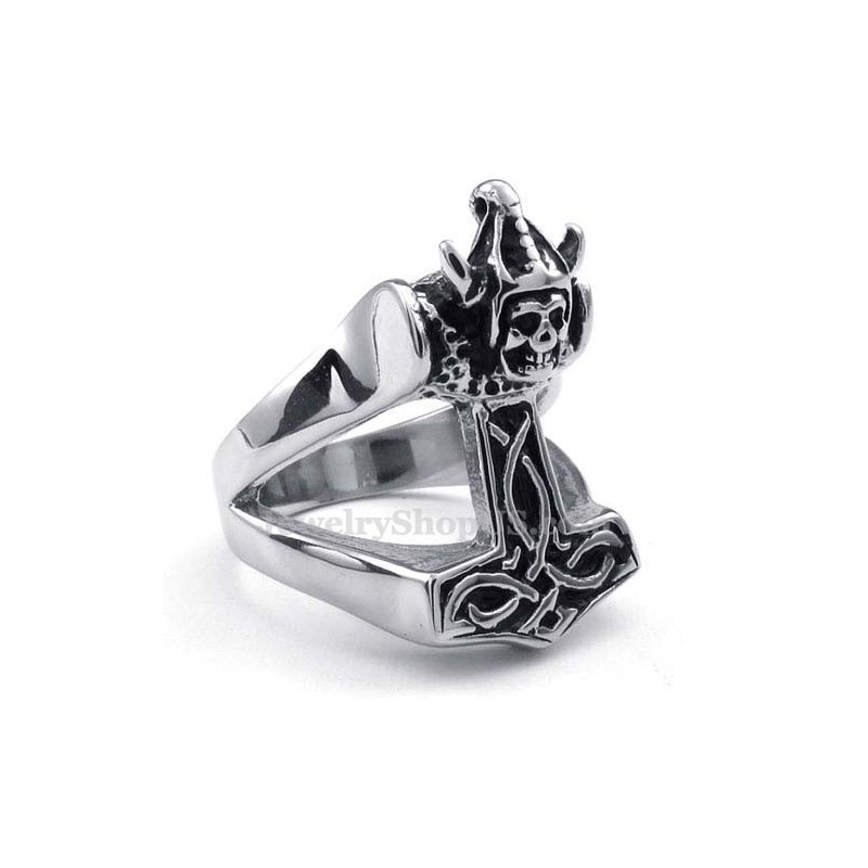 Titanium Thor'S Hammer Ring Titanium Thor'S Hammer Ring