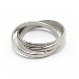 Three Circles 8Mm Titanium Ring