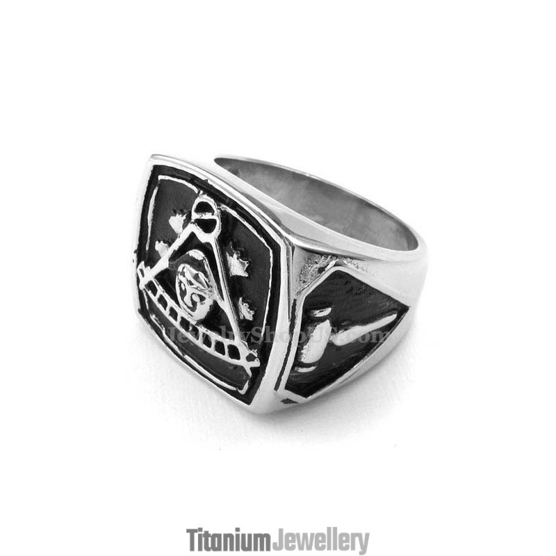 Titanium Masonic Ring
