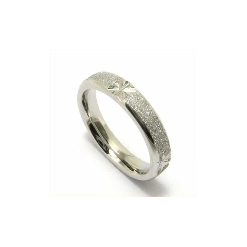 Brushed 4Mm Titanium Band Ring Brushed 4Mm Titanium Band Ring