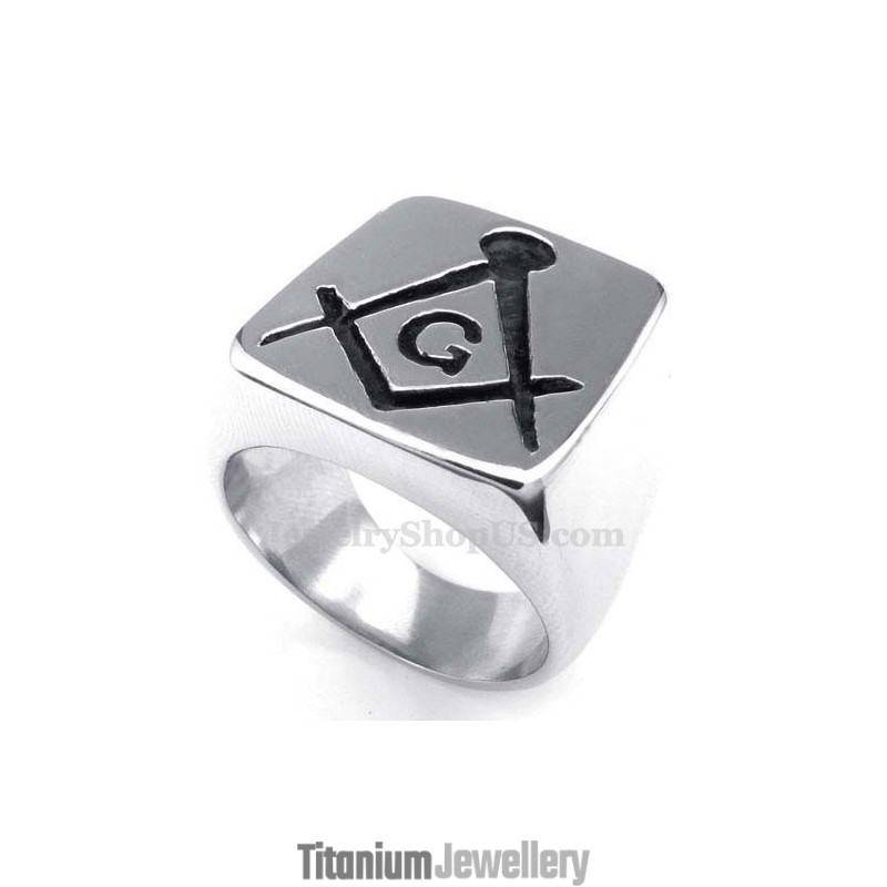 Titanium Masonic Ring Titanium Masonic Ring