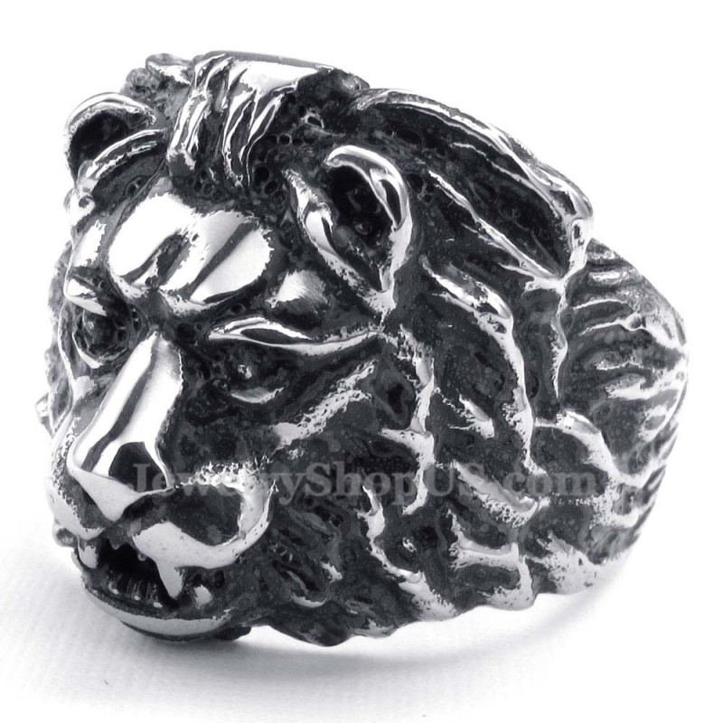 Titanium Lion Head Ring Titanium Lion Head Ring