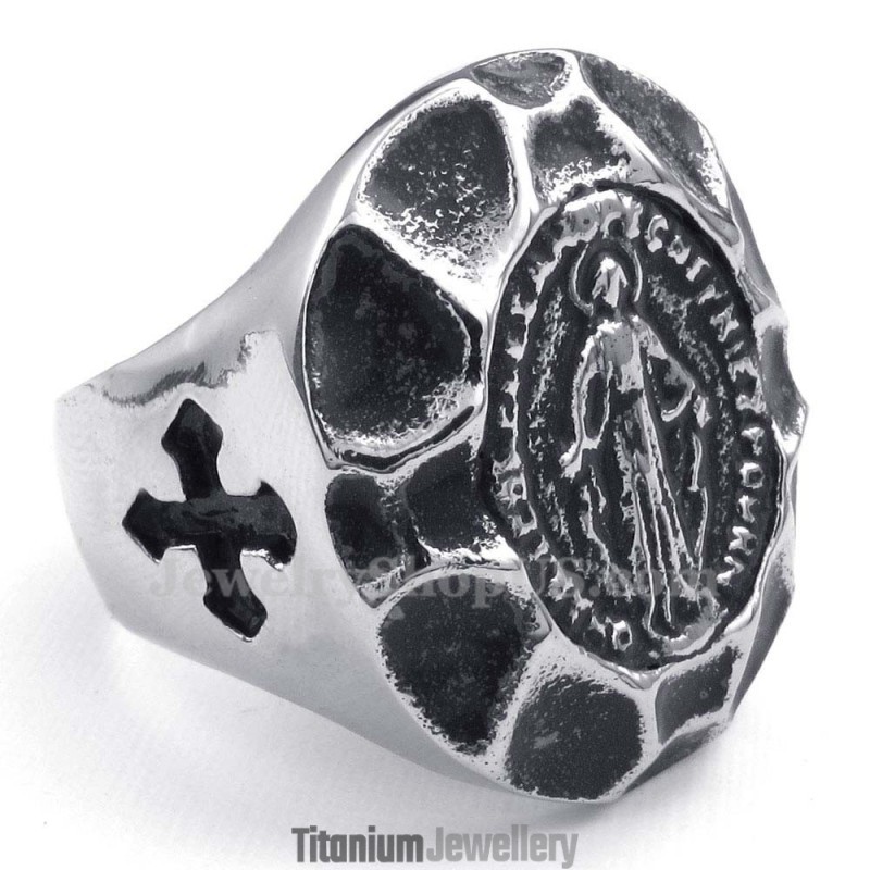 Titanium Virgin Mary Ring Titanium Virgin Mary Ring
