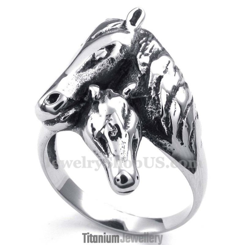 Titanium Horse Ring Titanium Horse Ring