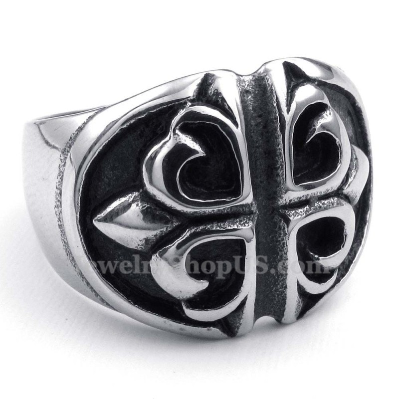 Titanium Cross Flower Ring Titanium Cross Flower Ring