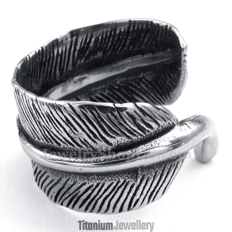 Titanium Feather Ring Titanium Feather Ring