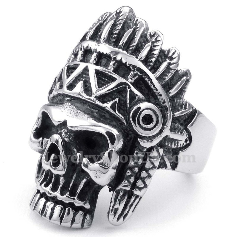 Titanium Indians Skull Ring Titanium Indians Skull Ring
