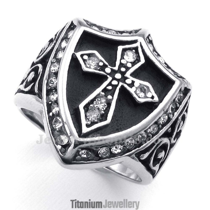 Titanium Cross Ring Titanium Cross Ring