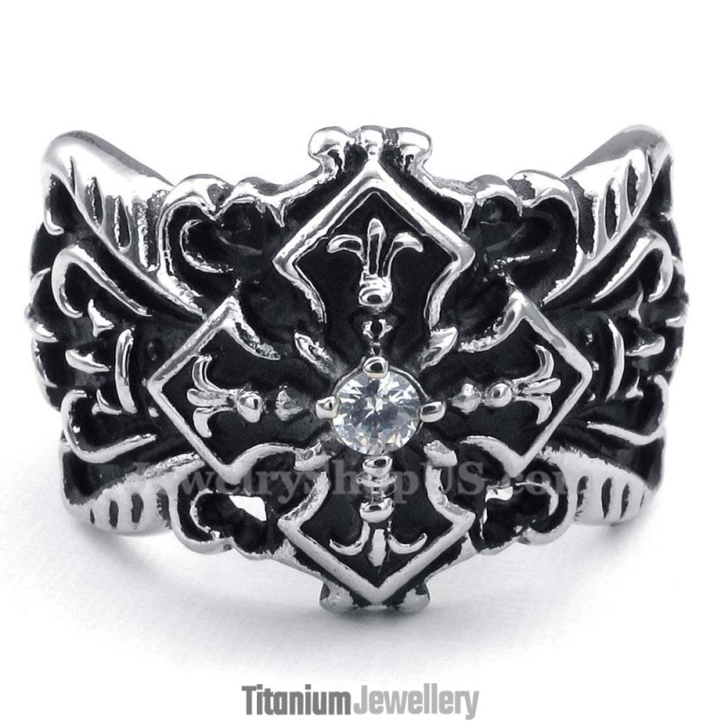 Titanium Cross Ring Titanium Cross Ring