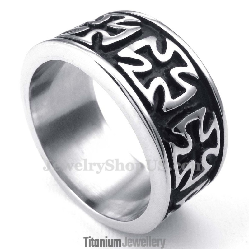 Titanium Cross Ring Titanium Cross Ring