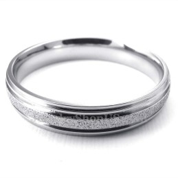 Titanium Sandblasting Sweetheart Ring (Women)