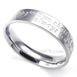 An Arrow Through The Heart Titanium Ring (Mens)