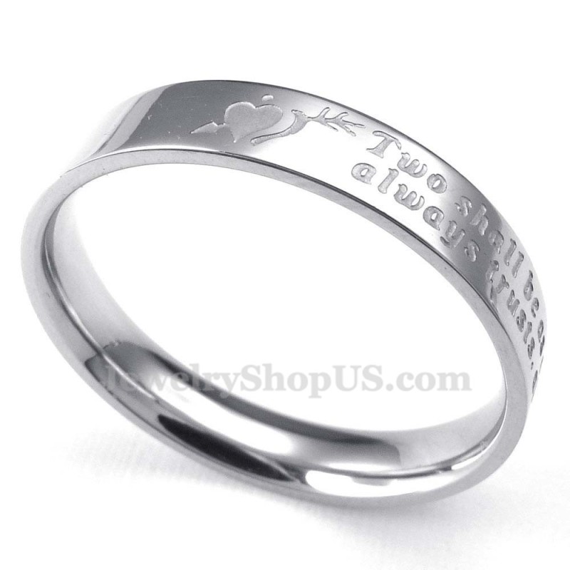 An Arrow Through The Heart Titanium Ring (Women)