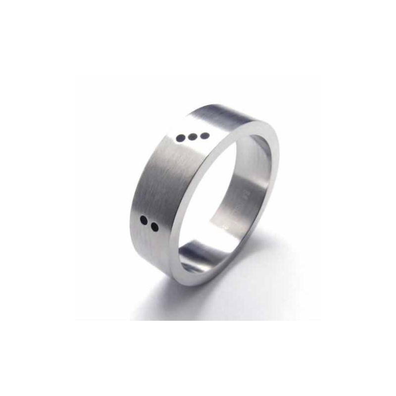 Dice Mens 6Mm Titanium Ring Dice Mens 6Mm Titanium Ring