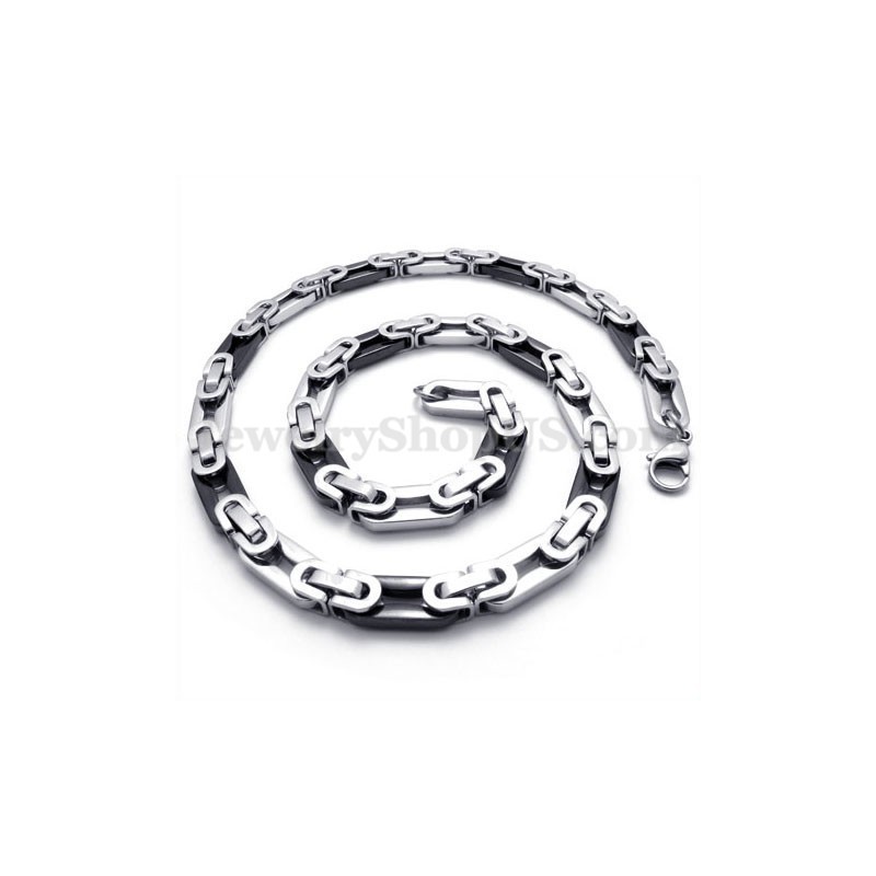 Elegant Black Men's Titanium Necklace Chain Elegant Black Men's Titanium Necklace Chain