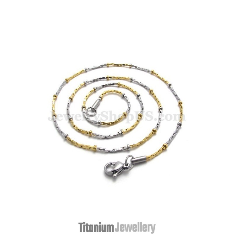 Fashion Gold Titanium Necklace Chain