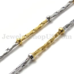 Fashion Gold Titanium Necklace Chain