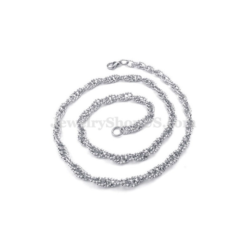 New Style Silver Men's Titanium Necklace Chain New Style Silver Men's Titanium Necklace Chain