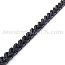Exquisite Black Men's Titanium Necklace Chain