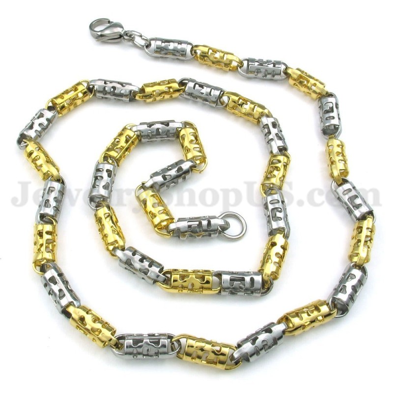 Exquisite Gold Men's Titanium Necklace Chain Exquisite Gold Men's Titanium Necklace Chain