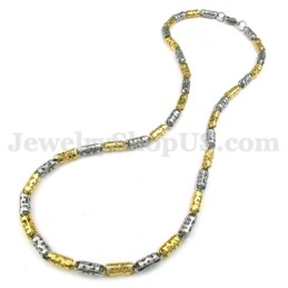 Exquisite Gold Men's Titanium Necklace Chain