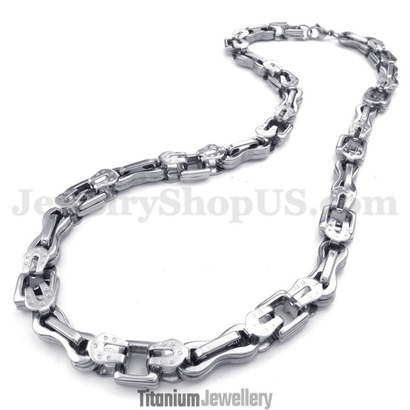 Exquisite Men's Titanium Necklace Chain