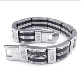 Men's Titanium Rubber Bracelet