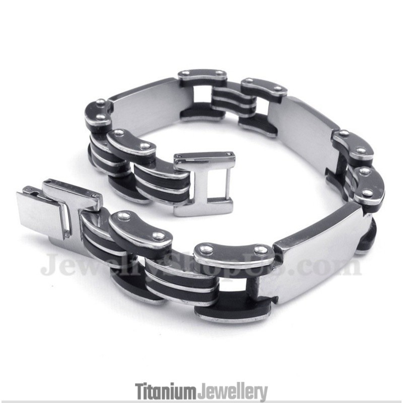 Men's Titanium Rubber Bracelet Men's Titanium Rubber Bracelet