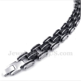 Men's Titanium Rubber Bracelet