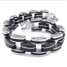 Men's Titanium Rubber Bracelet