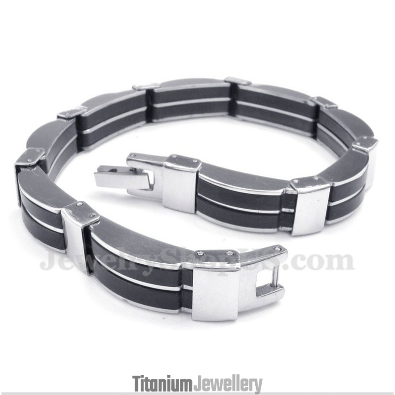 Men's Titanium Rubber Bracelet Men's Titanium Rubber Bracelet