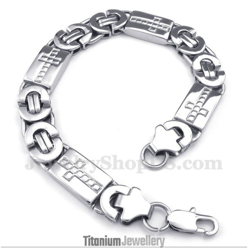Men's Titanium Cross Bracelet Men's Titanium Cross Bracelet