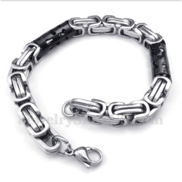 Men's Titanium Cylinder Black Bracelet