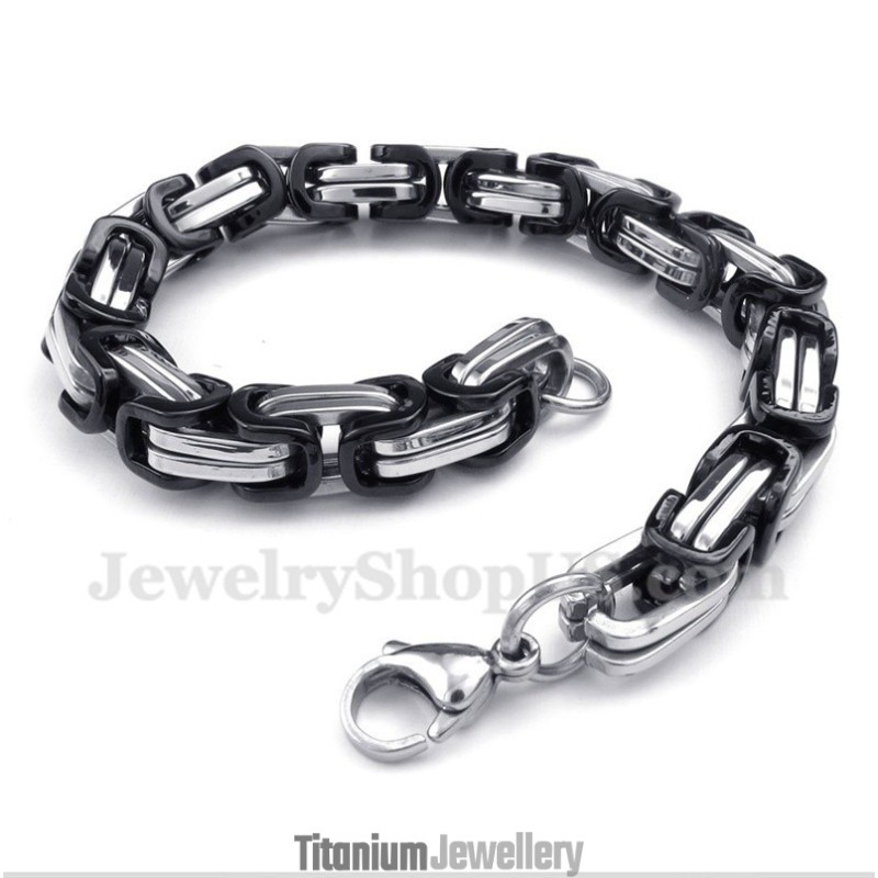 Men's Titanium Black Bracelet