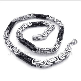 Men's Titanium Black Cylinder Necklace