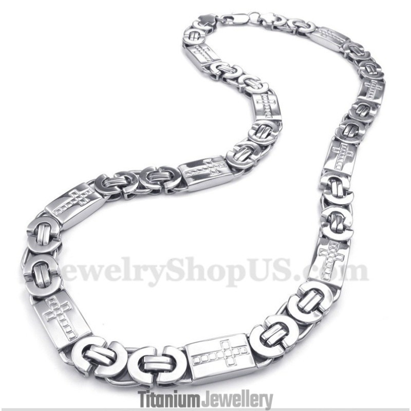 Men's Titanium Cross Necklace
