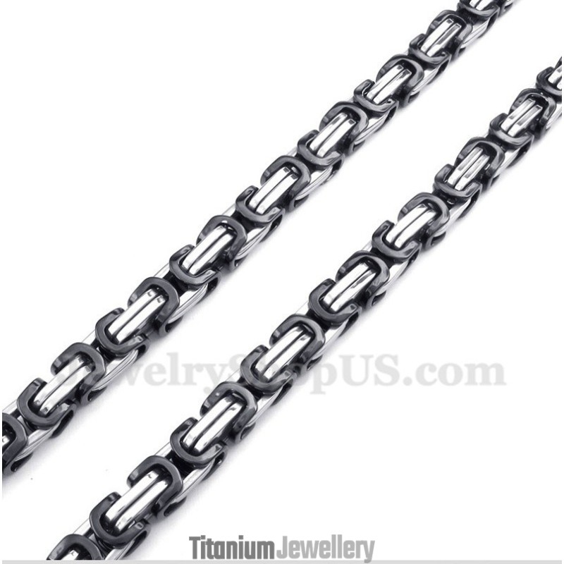 Men's Titanium Black Necklace
